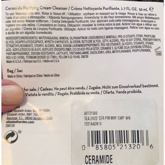 ELIZABETH ARDEN - NWOT Makeup Bag & 3 Travel Size Ceramide Products (Unopened) - Picture 16 of 16